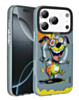 Animal Graffiti Design Wireless Charging Case for iPhone 17 Pro / 18 Pro (BLACK FIRE MONSTER) (Only Ground Shipping)
