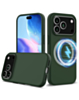 Soft Solid Silicone Case with Wireless Charging for iPhone 17 Pro / 18 Pro (GREEN) (Only Ground Shipping)
