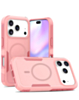Magnetic Dual-Layer Shockproof Case for iPhone 17 Pro / 18 Pro (PINK) (Only Ground Shipping)