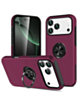 Dual Layer Case with Magnetic Ring for iPhone 17 Pro Max / 18 Pro Max (Burgundy) (Only Ground Shipping)