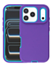 Heavy Duty Case for iPhone 17 Pro Max / 18 Pro Max (PURPLE / TEAL) (Only Ground Shipping)