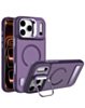 Matte Transparent Camera Stand & Kickstand with Wireless Charging Case for iPhone 17 Pro Max / 18 Pro Max (PURPLE) (Only Ground Shipping)