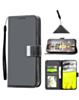 Elegant Leather Wallet Case with Wristlet Strap for iPhone 17 Pro Max / 18 Pro Max (BLACK) (Only Ground Shipping)