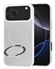 New 360 Ring Kickstand Magnetic Case for iPhone 17 Pro Max / 18 Pro Max (WHITE) (Only Ground Shipping)