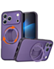 Textured Shockproof Case with 360 Rotating Ring Stand for iPhone 17 Pro Max / 18 Pro Max (PURPLE) (Only Ground Shipping)