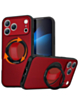 Textured Shockproof Case with 360 Rotating Ring Stand for iPhone 17 Pro Max / 18 Pro Max (RED) (Only Ground Shipping)