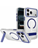 Magsafe Clear Case with Metal Stand for iPhone 17 Pro Max / 18 Pro Max (BLUE) (Only Ground Shipping)