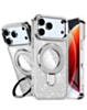Glitter Ring Stand Protective Case for iPhone 17 Pro Max / 18 Pro Max (CLEAR) (Only Ground Shipping)