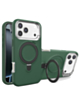 Support Heavy Duty Case with Wireless Charging Kickstand (Dark Green) for iPhone 17 Pro Max / 18 Pro Max (Only Ground Shipping)