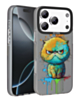 Animal Graffiti Design Wireless Charging Case for iPhone 17 Pro Max / 18 Pro Max (BLUE POWER MONSTER) (Only Ground Shipping)