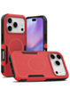 Magnetic Dual-Layer Shockproof Case for iPhone 17 Pro Max / 18 Pro Max (RED) (Only Ground Shipping)