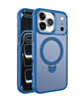 Wireless Charging Case with Built-in Rotating Ring Stand (Blue) for iPhone 17 Pro / 18 Pro (Only Ground Shipping)