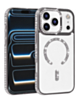 Rhinestone Magnetic Clear Protective Case for iPhone 17 Pro / 18 Pro (SILVER) (Only Ground Shipping)