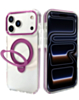 Transparent Magnetic Case with Kickstand (Burgundy) for iPhone 17 Pro Max / 18 Pro Max (Only Ground Shipping)