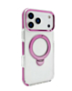 Transparent Magnetic Case with Kickstand (Burgundy) for iPhone 17 Pro Max / 18 Pro Max (Only Ground Shipping)