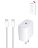 27W USB C-C Charging Cable with USB-C Power Adapter for iPhone / iPads / AirPods Series (6ft) (20W) (Only Ground Shipping)