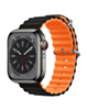 iWatch (38/40/41mm) Ocean Band Silicone Sport Strap Band (BLACK & ORANGE) (Only Ground Shipping)