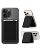 Magnetic Leather Phone Wallet Stand with IC Chip (BLACK) (Only Ground Shipping)
