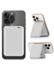 Magnetic Leather Phone Wallet Stand with IC Chip (WHITE) (Only Ground Shipping)