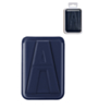 A Design Leather Magnetic Card Wallet Holder with Stand - BLUE (Only Ground Shipping)