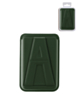 A Design Leather Magnetic Card Wallet Holder with Stand - GREEN (Only Ground Shipping)
