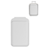 Leather Magnetic Card Wallet Holder with Stand - WHITE (Only Ground Shipping)