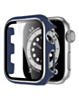 iWatch 42mm Shinny Hard PC Bumper Case - BLUE & SILVER (Only Ground Shipping)