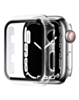 iWatch 42mm Shinny Hard PC Bumper Case - CLEAR & SILVER (Only Ground Shipping)