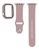 Silicone Soft Band with Tempered Glass - PINK for iWatch 42mm (2024) (Only Ground Shipping)