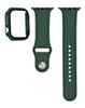 Silicone Soft Band with Tempered Glass - DARK GREEN for iWatch 42mm (2024) (Only Ground Shipping)