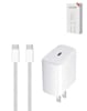 100W USB C-C Fast Charging Cable with USB-C Power Adapter for iPhone 15/16/17 and iPads Series (6ft) (45W) (Only Ground Shipping)