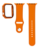 Silicone Soft Band with Tempered Glass - ORANGE for iWatch 46mm (Only Ground Shipping)