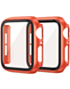 iWatch 46mm Hard PC Bumper Case with Tempered Glass - RED (Only Ground Shipping)