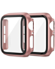 iWatch 46mm Hard PC Bumper Case with Tempered Glass - ROSE GOLD (Only Ground Shipping)