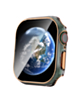 iWatch 46mm (2024) Shinny Hard PC Bumper Case - CLEAR & ROSE GOLD (Only Ground Shipping)