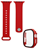 iWatch 49mm Silicone Soft Band & Bumper Case with Tempered Glass - RED (Only Ground Shipping)