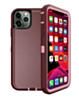 Heavy Duty Case for iPhone 11 Pro (MAROON & PINK) (Only Ground Shipping)