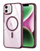 Shiny Magnetic Clear Cases (Burgundy) for iPhone 11 (Only Ground Shipping)