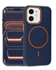 Magnetic Leather Soft Cases - BLUE & ORANGE for iPhone 11 (Only Ground Shipping)