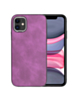 Matte Retro Leather Case - PURPLE for iPhone 11 (Only Ground Shipping)