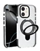 Transparent Case with Wireless Charging Kickstand (BLACK) for iPhone 11 (Only Ground Shipping)