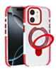 Transparent Case with Wireless Charging Kickstand (RED) for iPhone 11 (Only Ground Shipping)