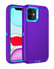 Heavy Duty Case for iPhone 11 (PURPLE & TEAL) (Only Ground Shipping)
