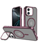Slim Transparent Camera Stand Case with Wireless Charging - RED for iPhone 11 (Only Ground Shipping)