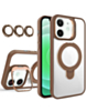 Magnetic Clear Case with 2 Kickstand & Camera Lens - DESERT TITANIUM for iPhone 11 (Only Ground Shipping)