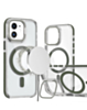 Thin Magnetic Clear Case with Camera Stand Kickstand - GRAY for iPhone 11 (Only Ground Shipping)