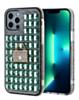 Crystal Stones Case with Bag Adornment - LIME GREEN for iPhone XR (Only Ground Shipping)