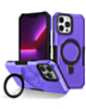 Hard PC Shockproof Case w /Ring Holder - PURPLE for iPhone 12 Pro Max (Only Ground Shipping)