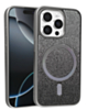 Wireless Charging Bling Diamond Crystal Case - BLACK for iPhone 12 Pro Max (Only Ground Shipping)