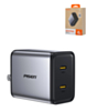 PISEN Bolt GaN 2C Dual Port Fast Charger (45W) (Gray) (Only Ground Shipping)